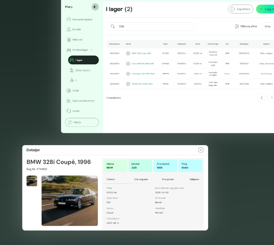 Lagerhantering av fordon