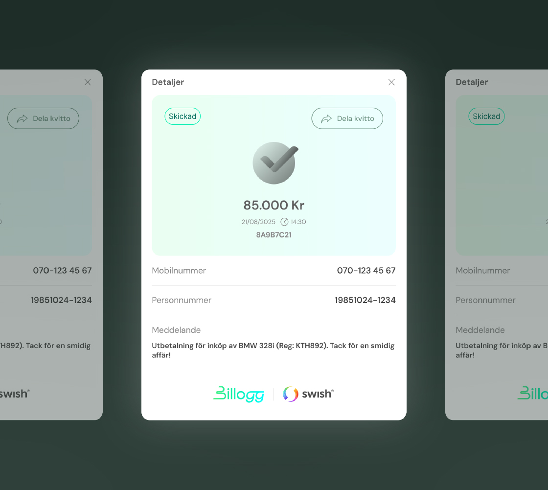 Swish-integration för direkta utbetalningar